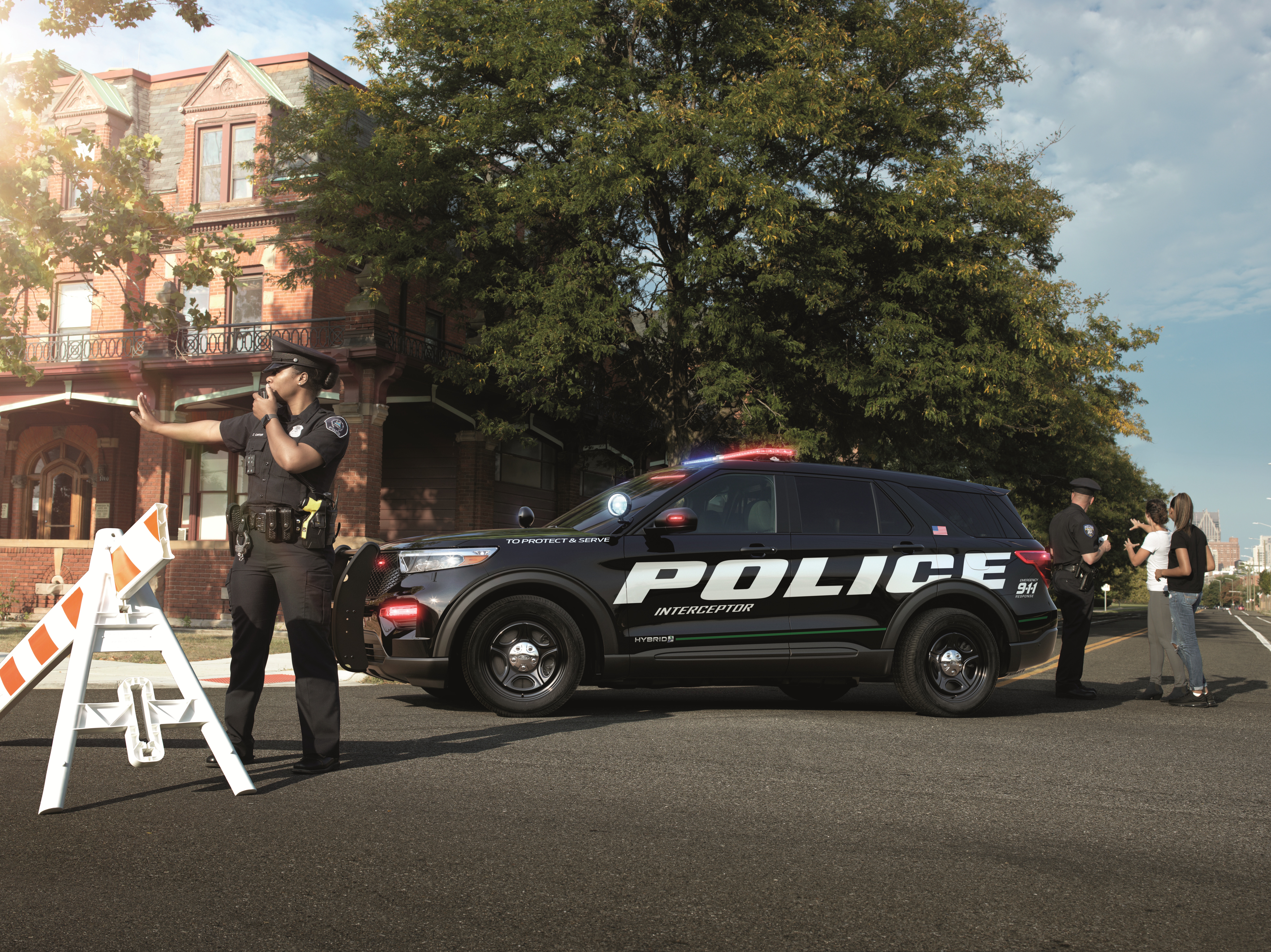 A 2023 Ford Police Interceptor Utility. Ford captures nearly 60% of the police vehicle market in the U.S.